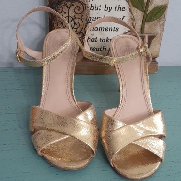 Tory Burch Shoes - Tory Burch Metallic Heels
